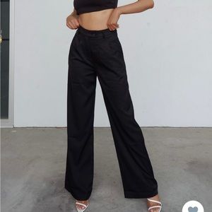 Princess Polly Black Trousers